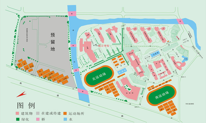 Map of Chashan North Campus